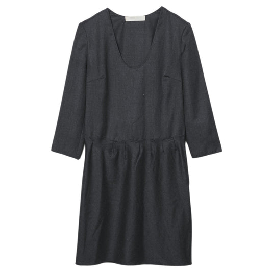 WOOL DRESS / CHARCOAL GREY