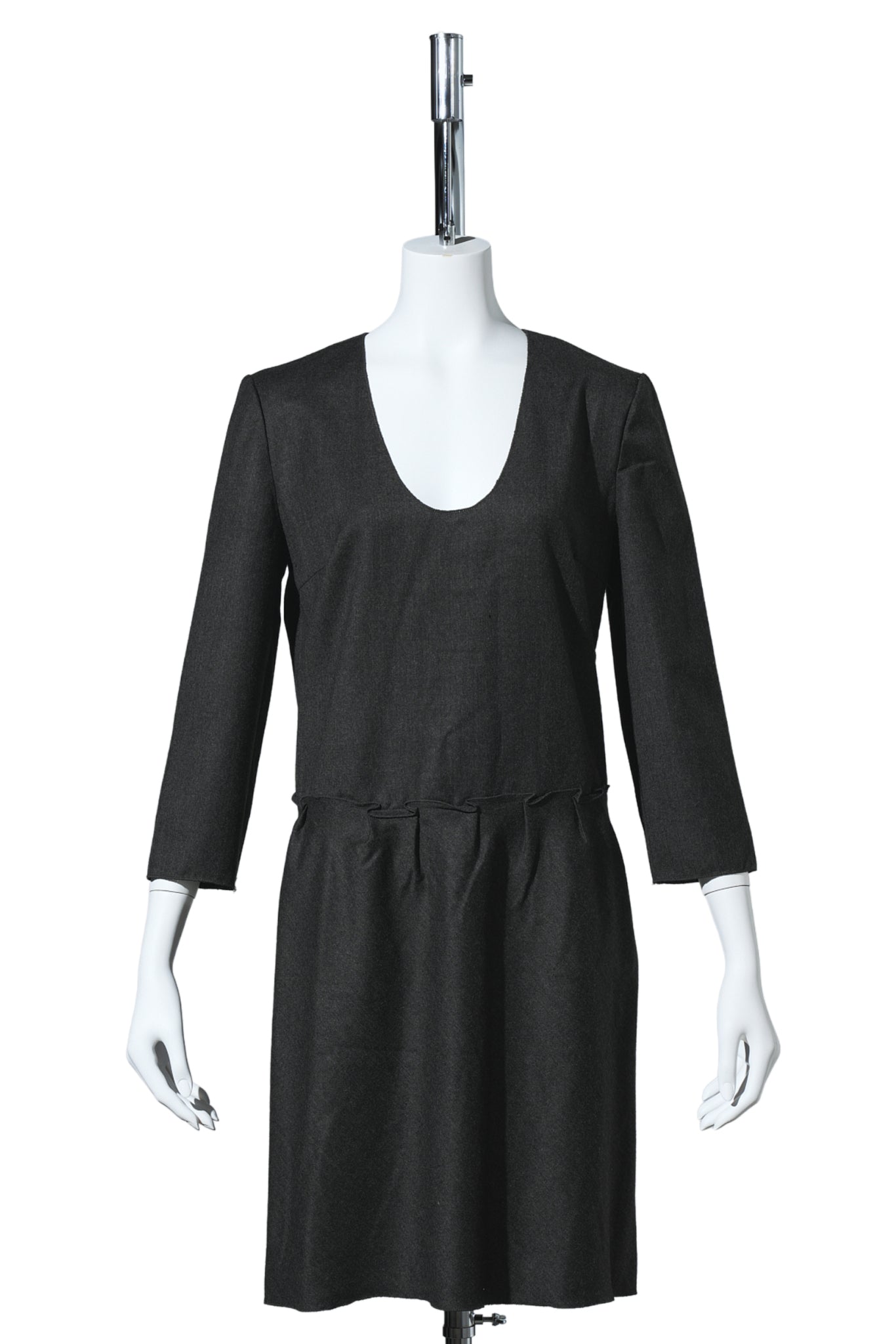 WOOL DRESS / CHARCOAL GREY