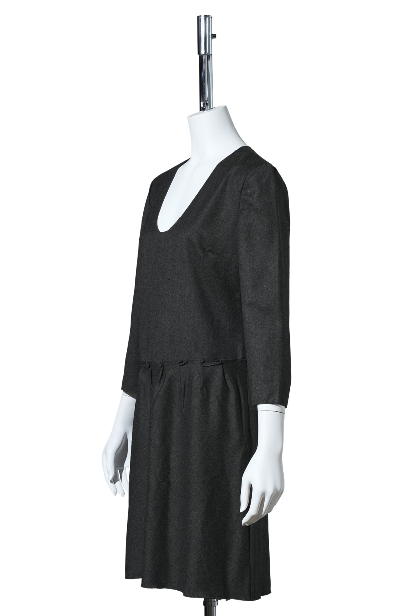 WOOL DRESS / CHARCOAL GREY