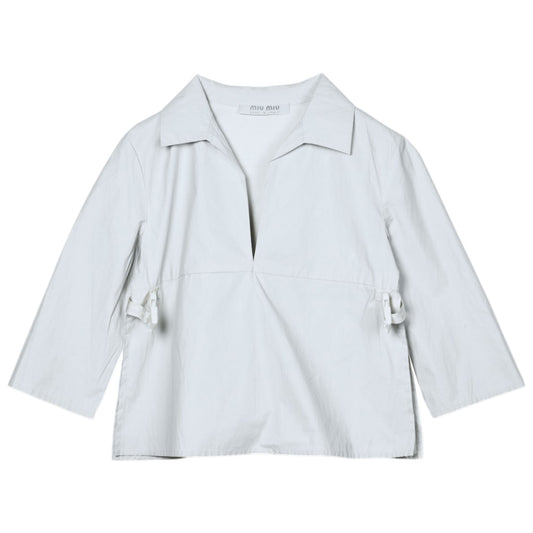 BUCKLED TOP / WHITE