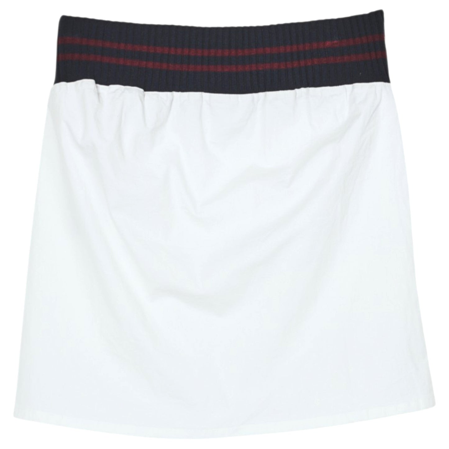 RIB MINI SKIRT / WHITE