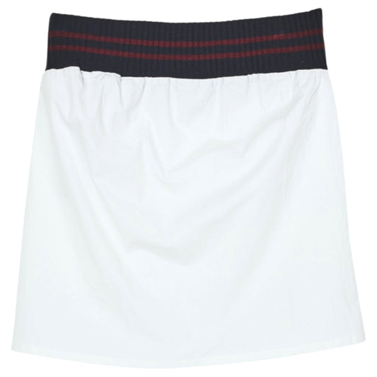 RIB MINI SKIRT / WHITE