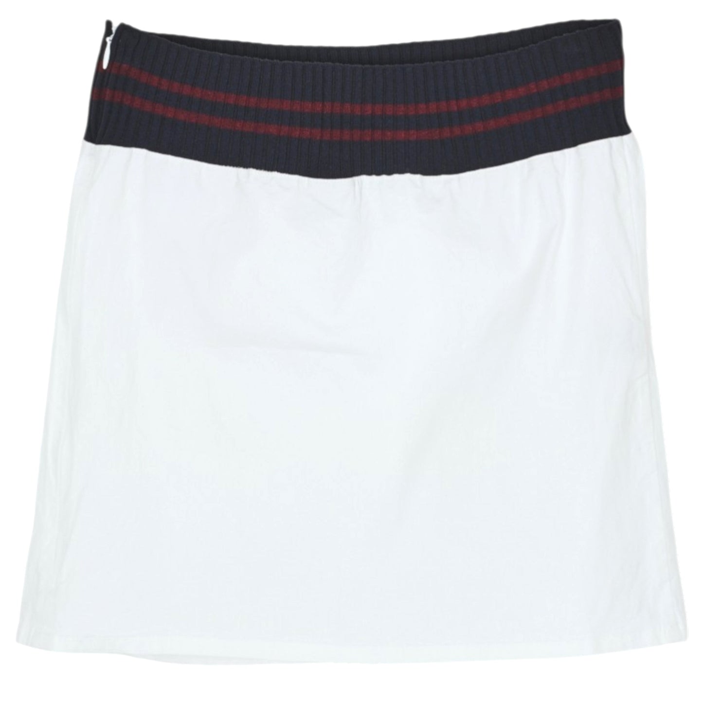 RIB MINI SKIRT / WHITE
