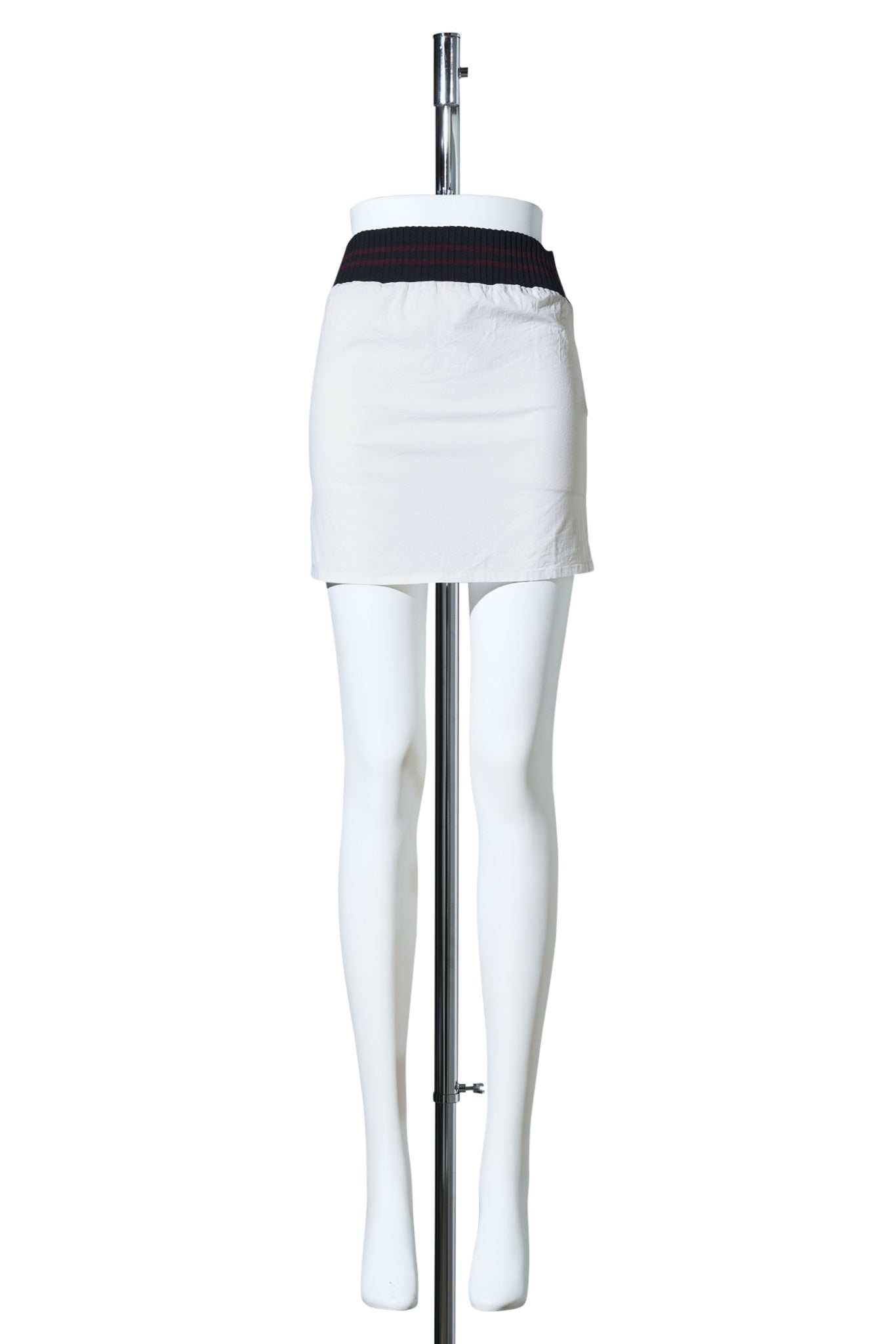 RIB MINI SKIRT / WHITE