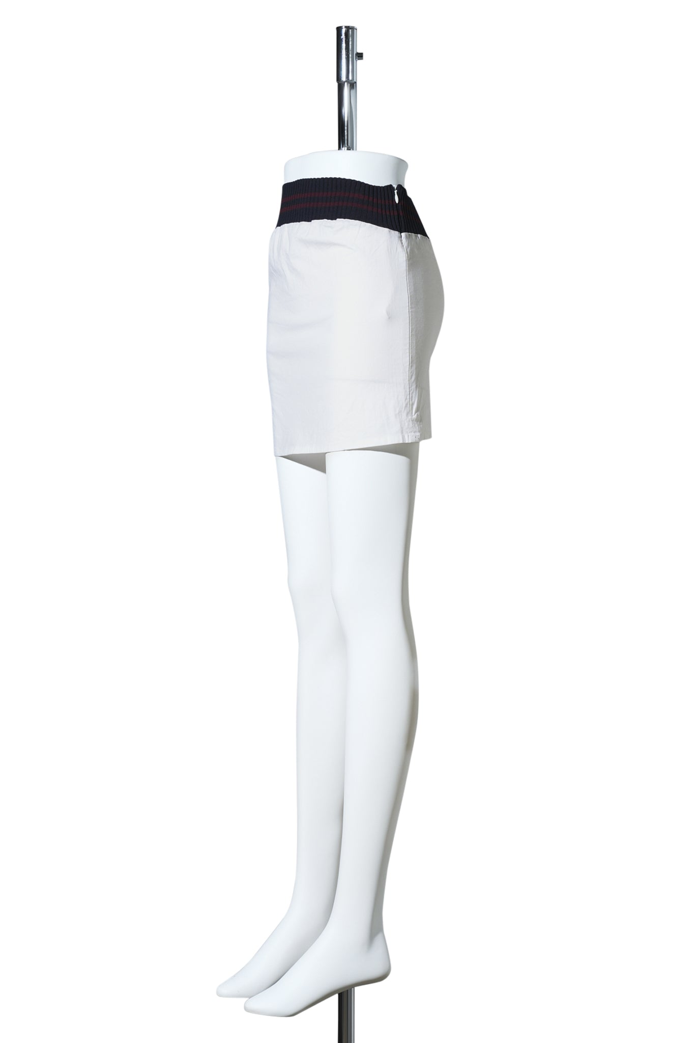 RIB MINI SKIRT / WHITE