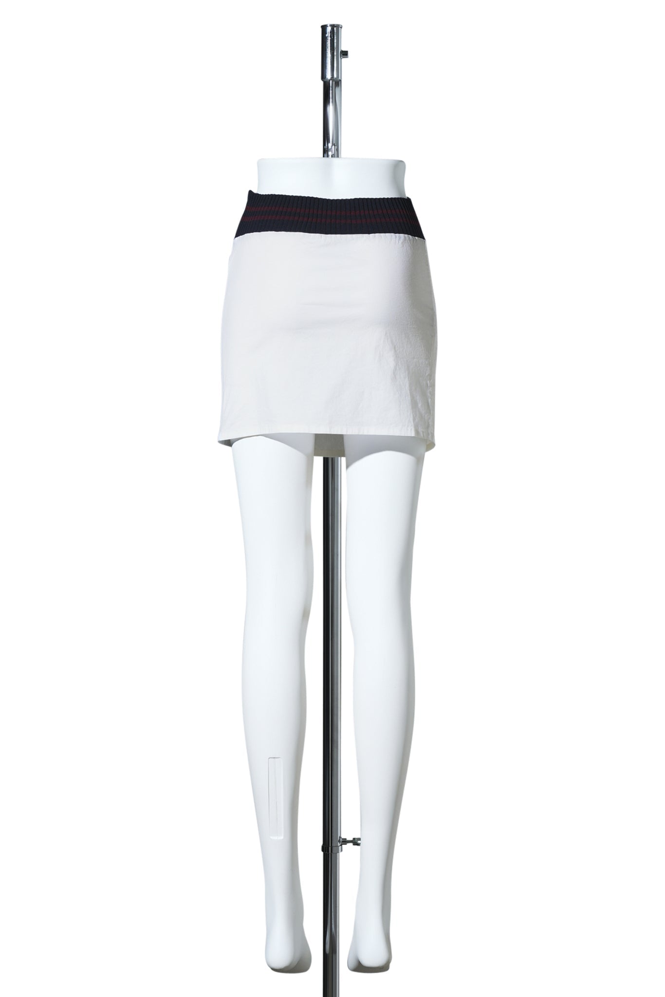 RIB MINI SKIRT / WHITE