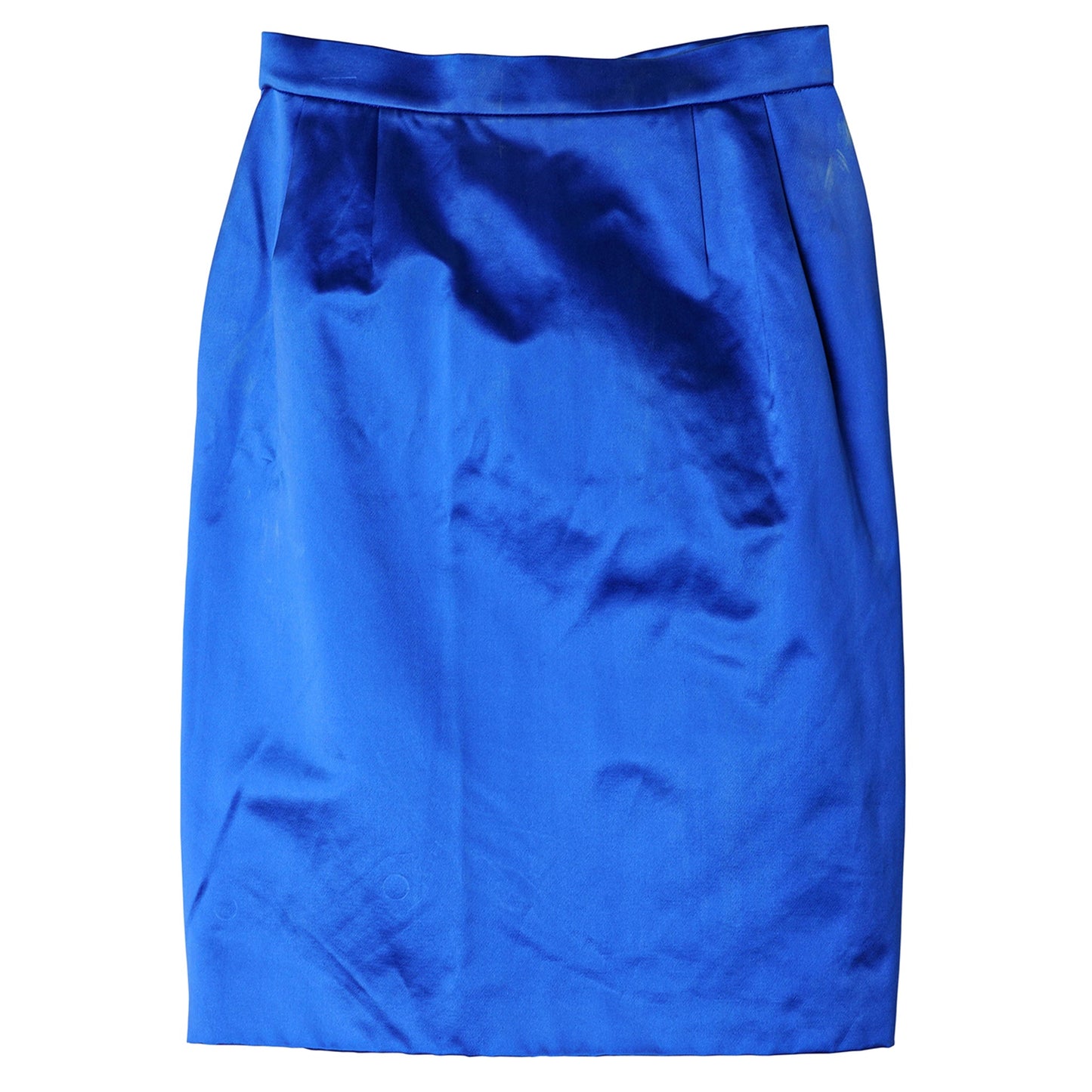 KNEE-LENGTH SKIRT / BLUE