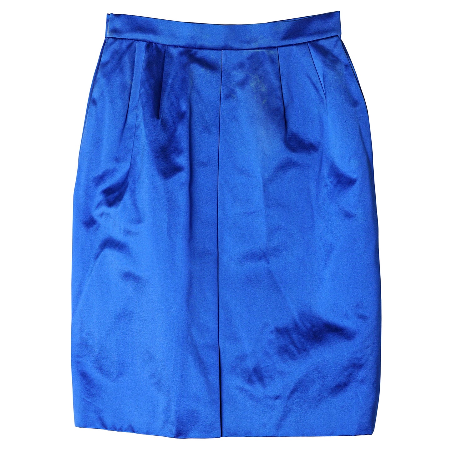 KNEE-LENGTH SKIRT / BLUE