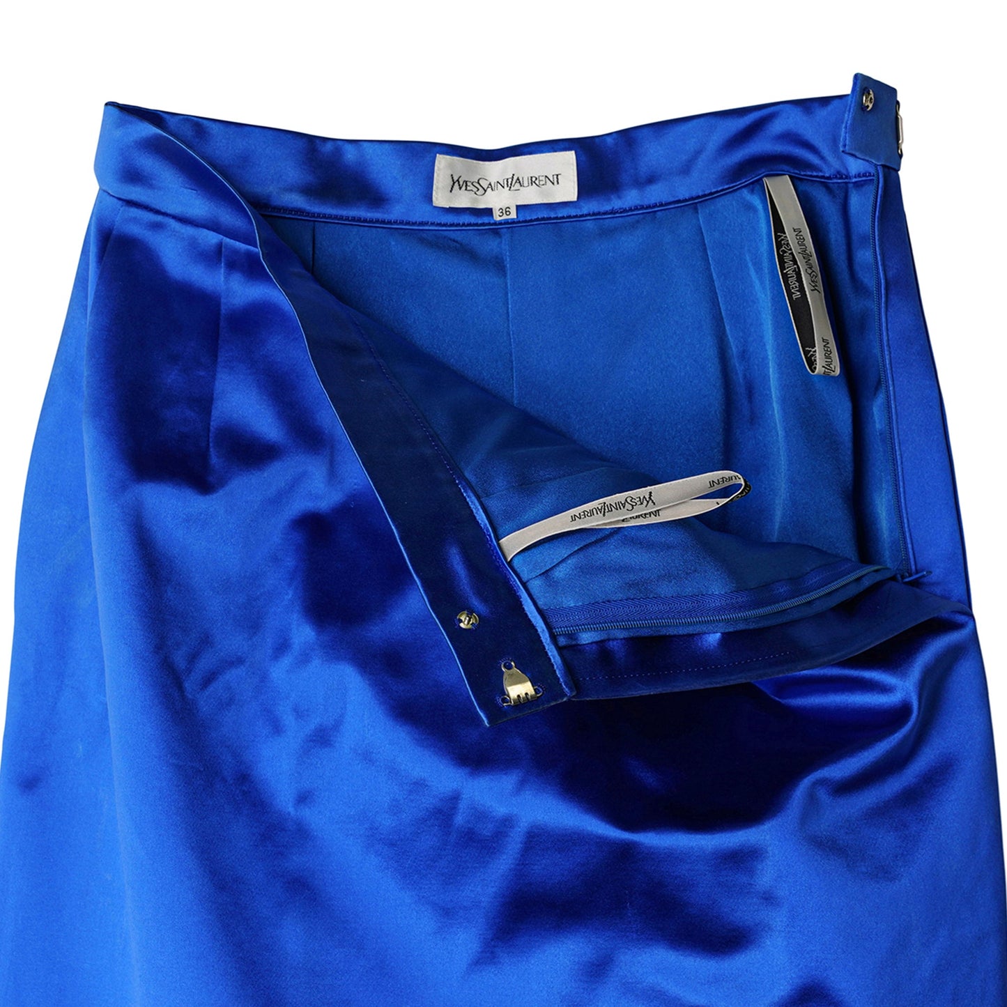KNEE-LENGTH SKIRT / BLUE