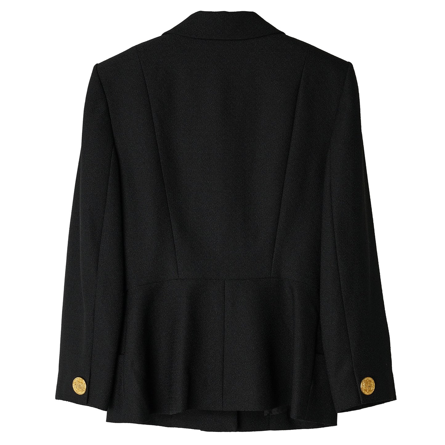 GOLD BUTTON JACKET / BLACK
