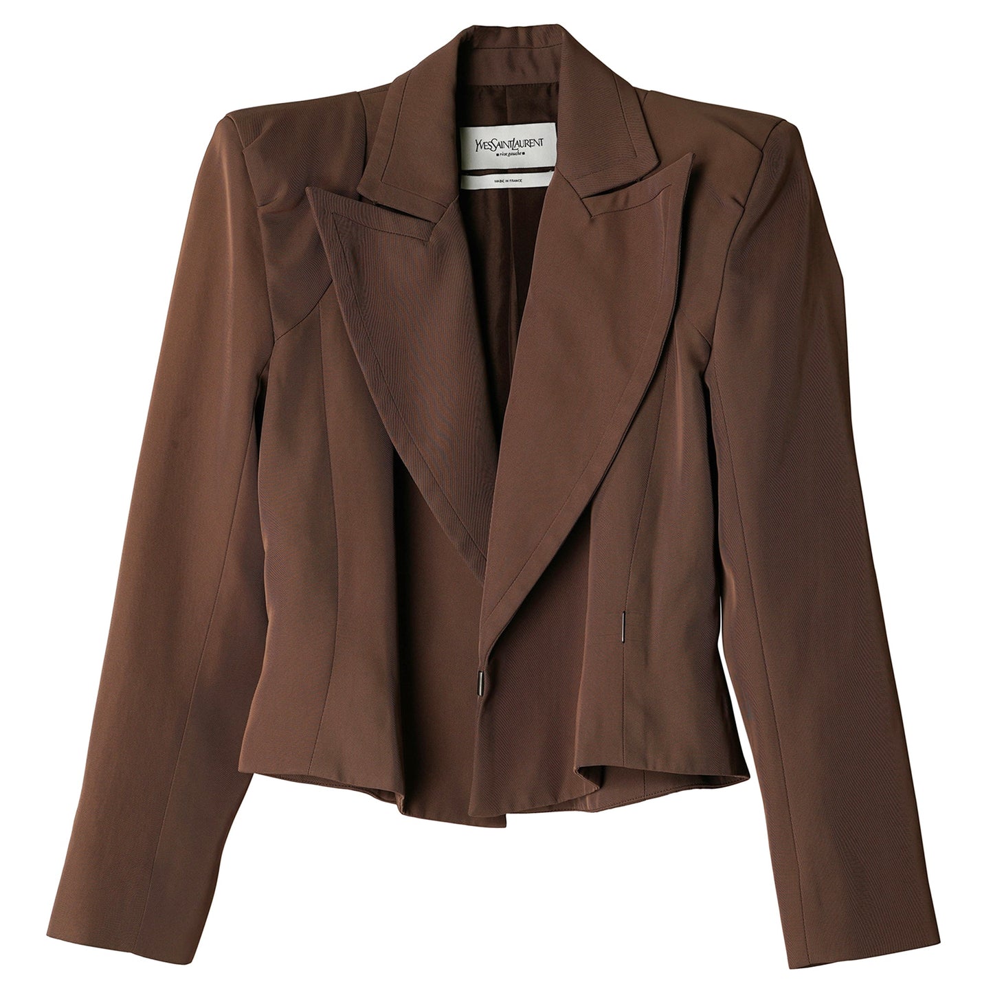 CROPPED JACKET / BROWN