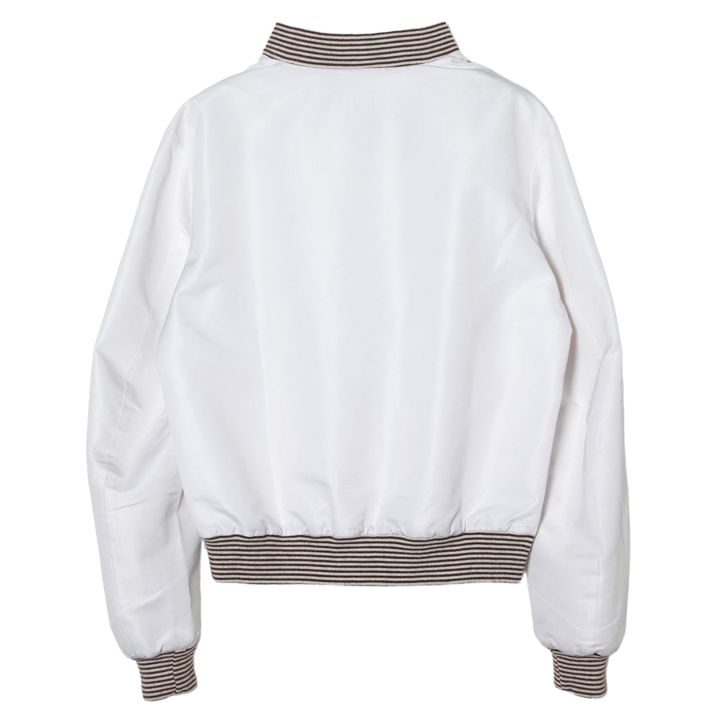 STRIPE COLLAR BLOUSON / WHITE