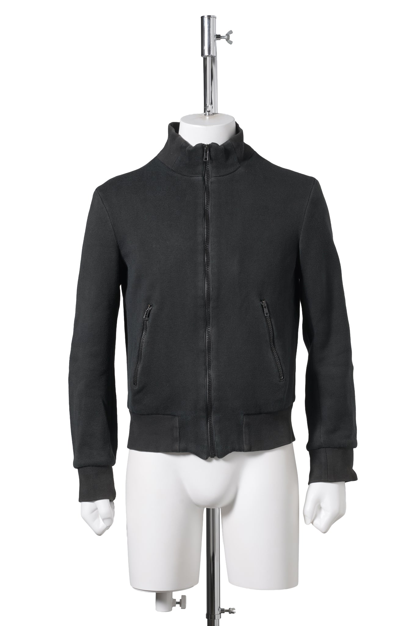 ZIP UP BLOUSON / BLACK