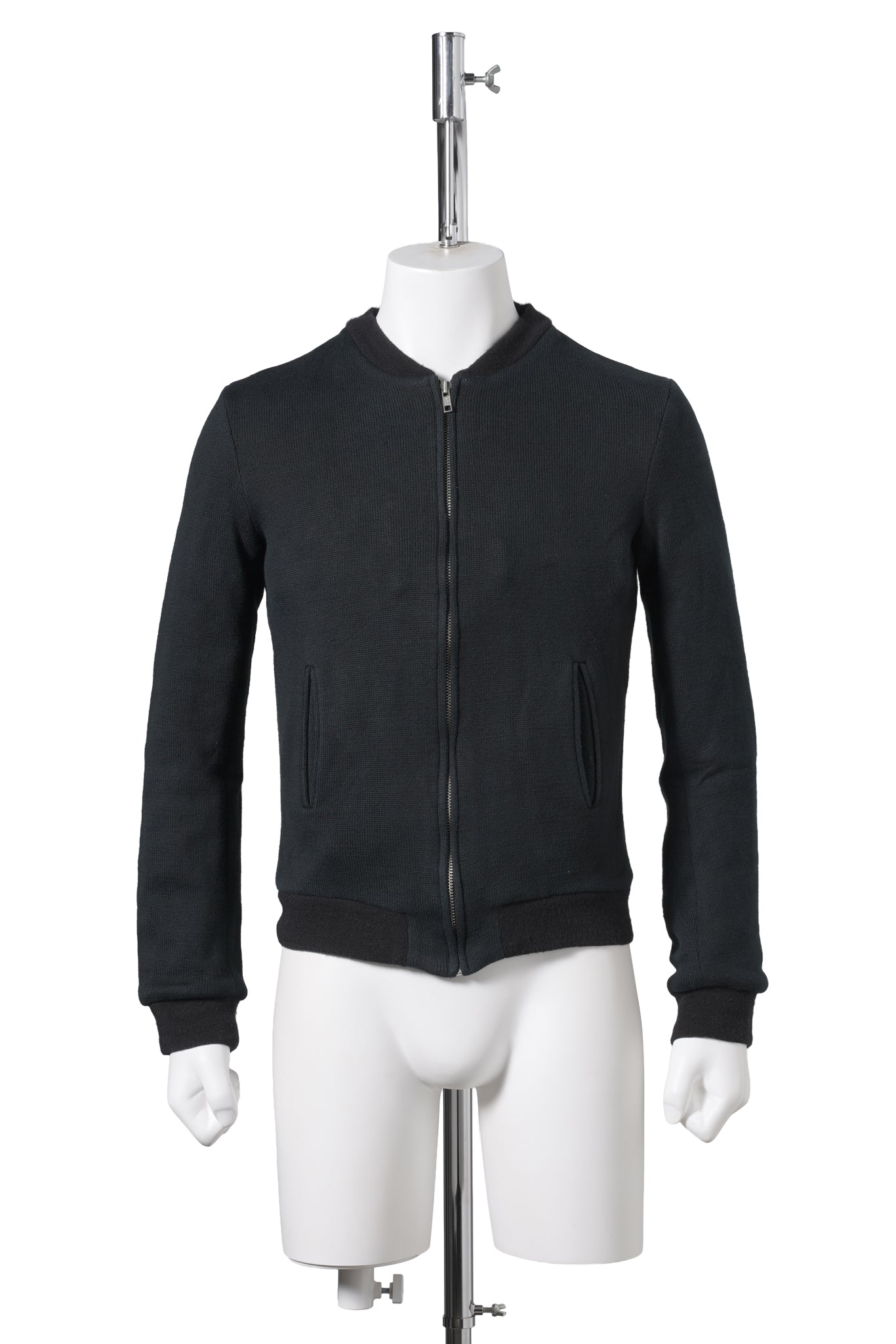 ZIP UP BLOUSON / BLACK