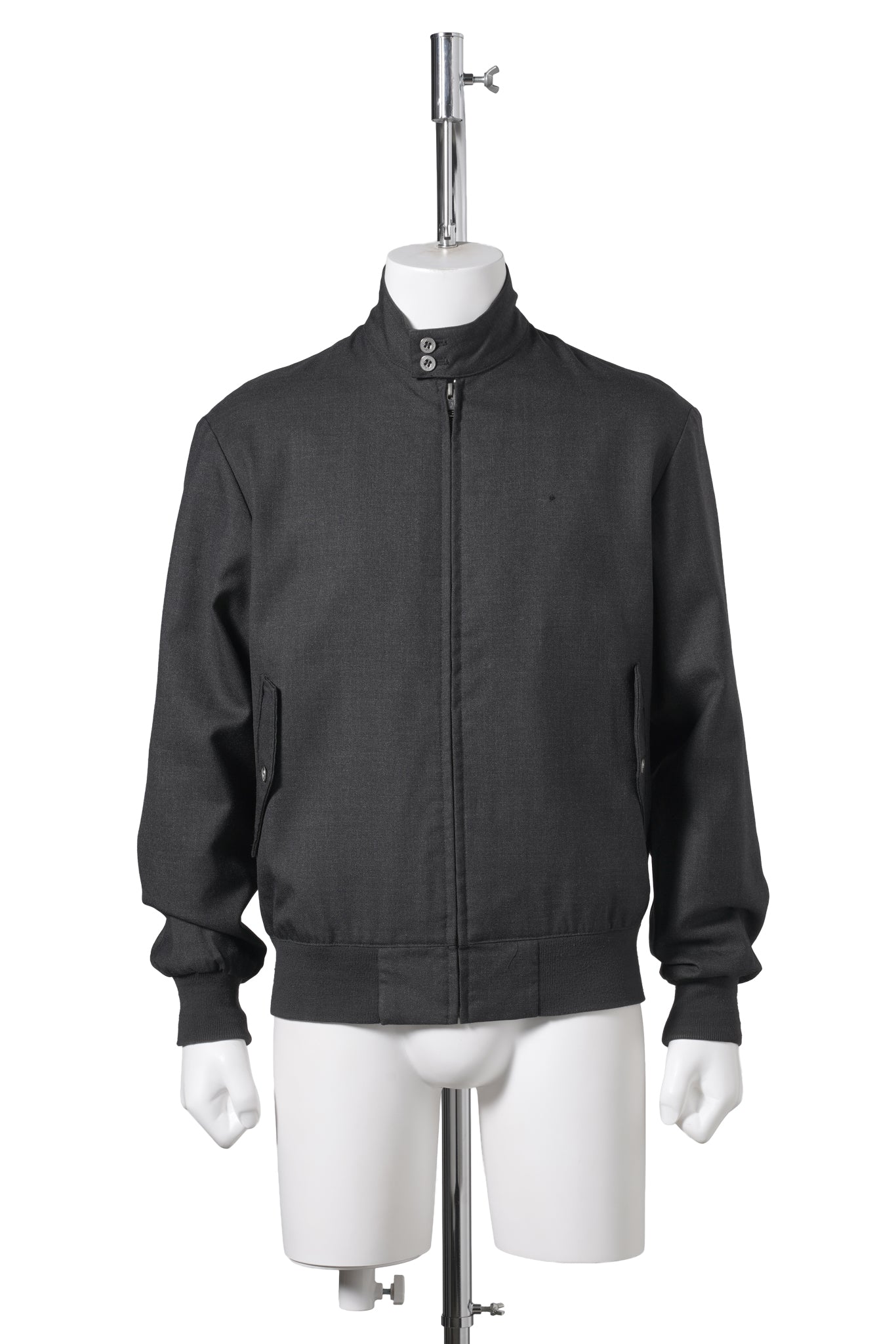 HIGH NECK BLOUSON / CHARCOAL GREY