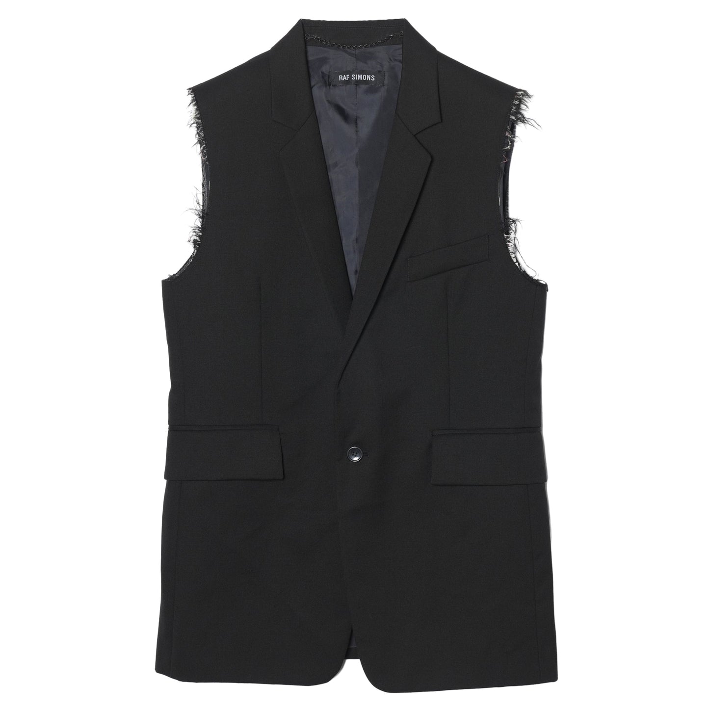 SLEEVELESS JACKET / BLACK