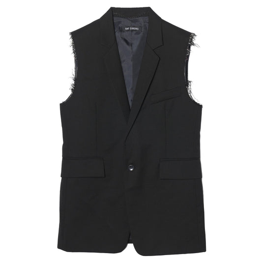 SLEEVELESS JACKET / BLACK