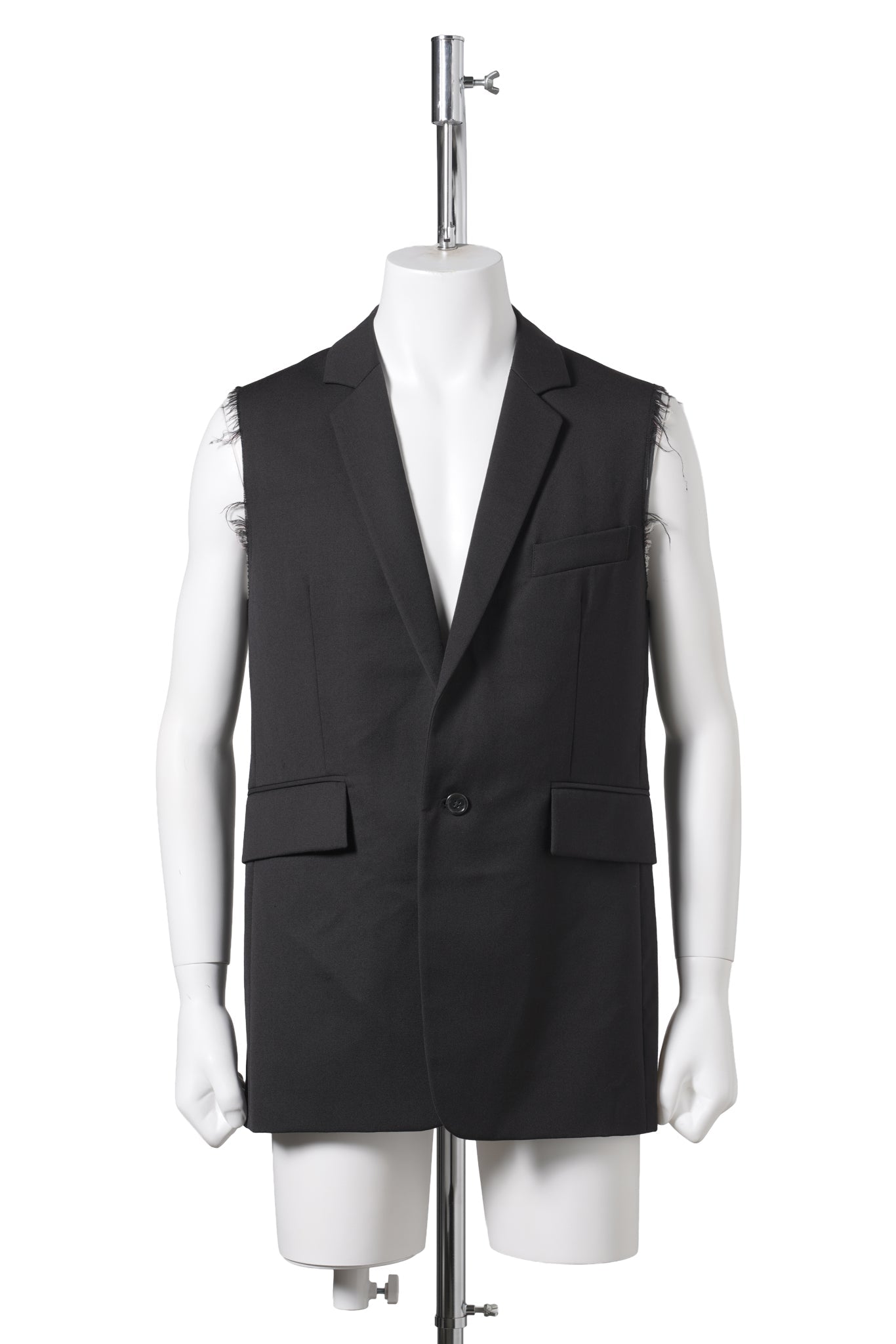 SLEEVELESS JACKET / BLACK