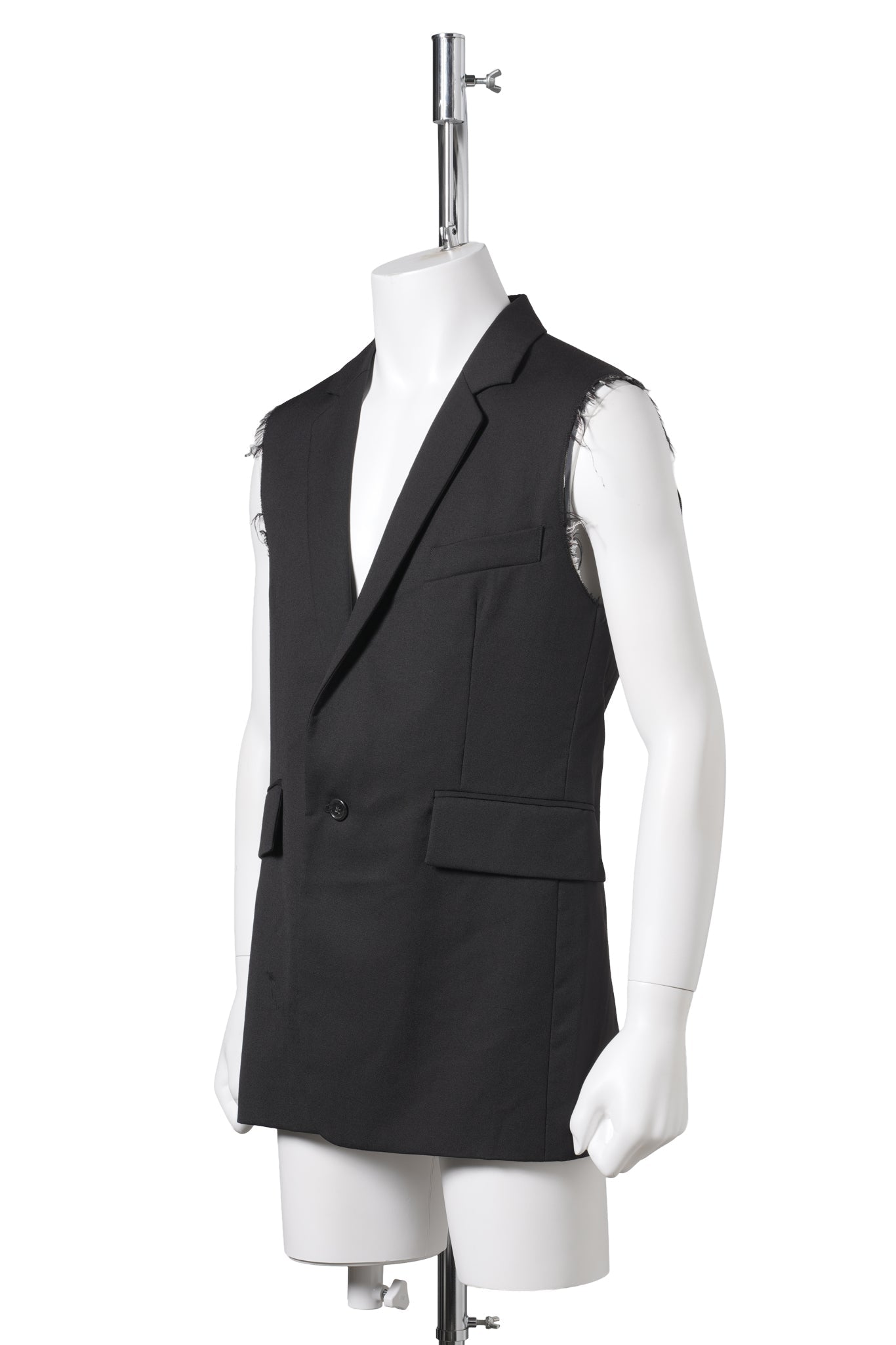 SLEEVELESS JACKET / BLACK