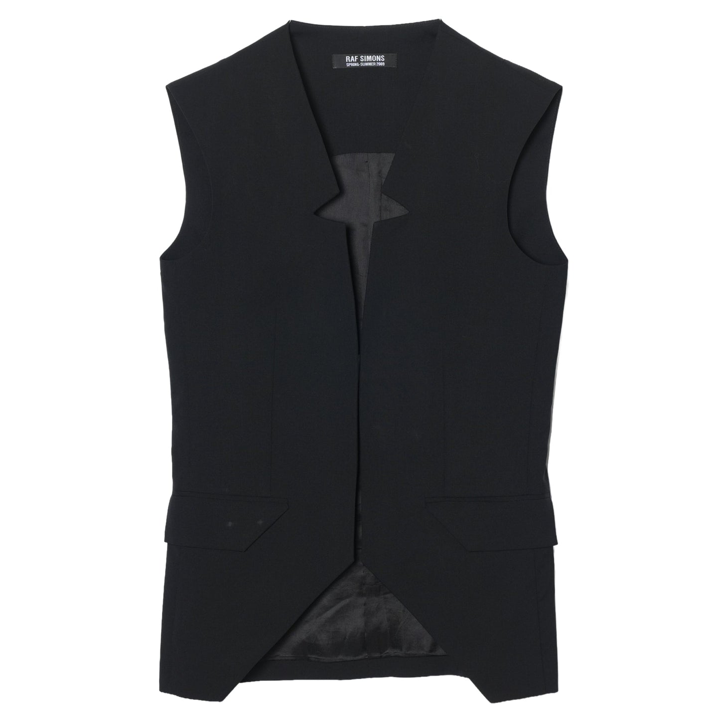 BUTTONLESS VEST / BLACK