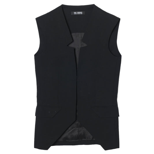 BUTTONLESS VEST / BLACK