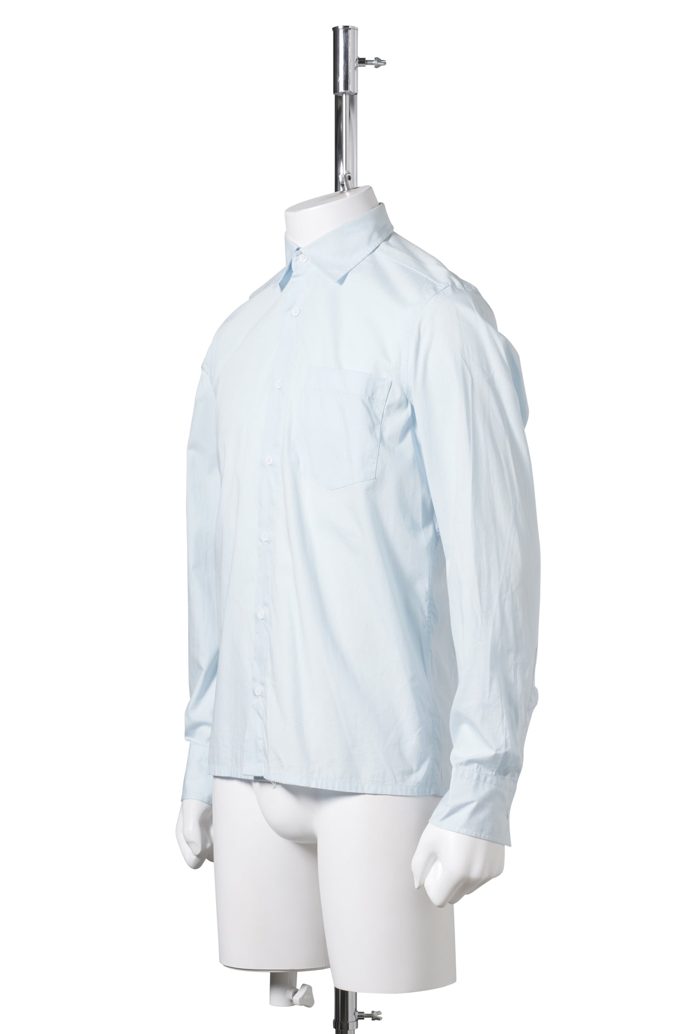 BACK ZIP SHIRT / SKY BLUE