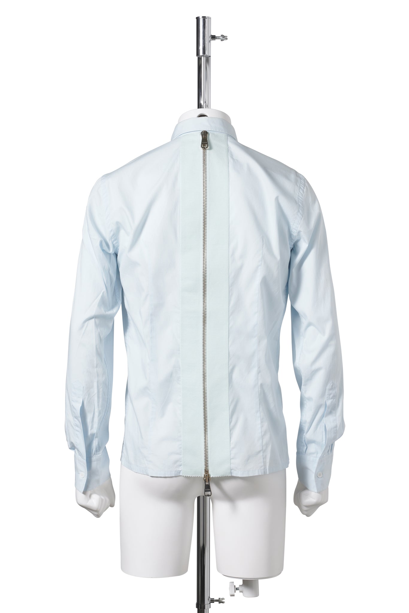 BACK ZIP SHIRT / SKY BLUE