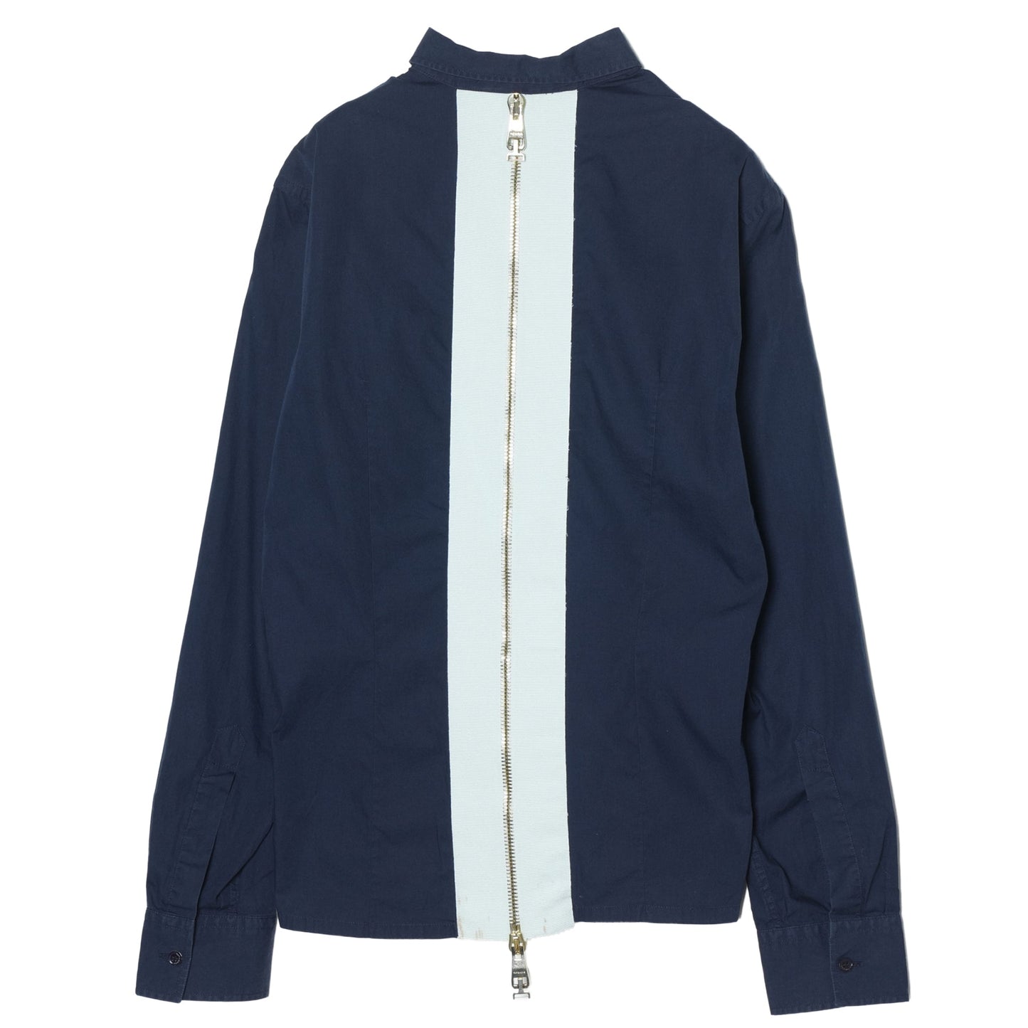 BACK ZIP SHIRT / NAVY