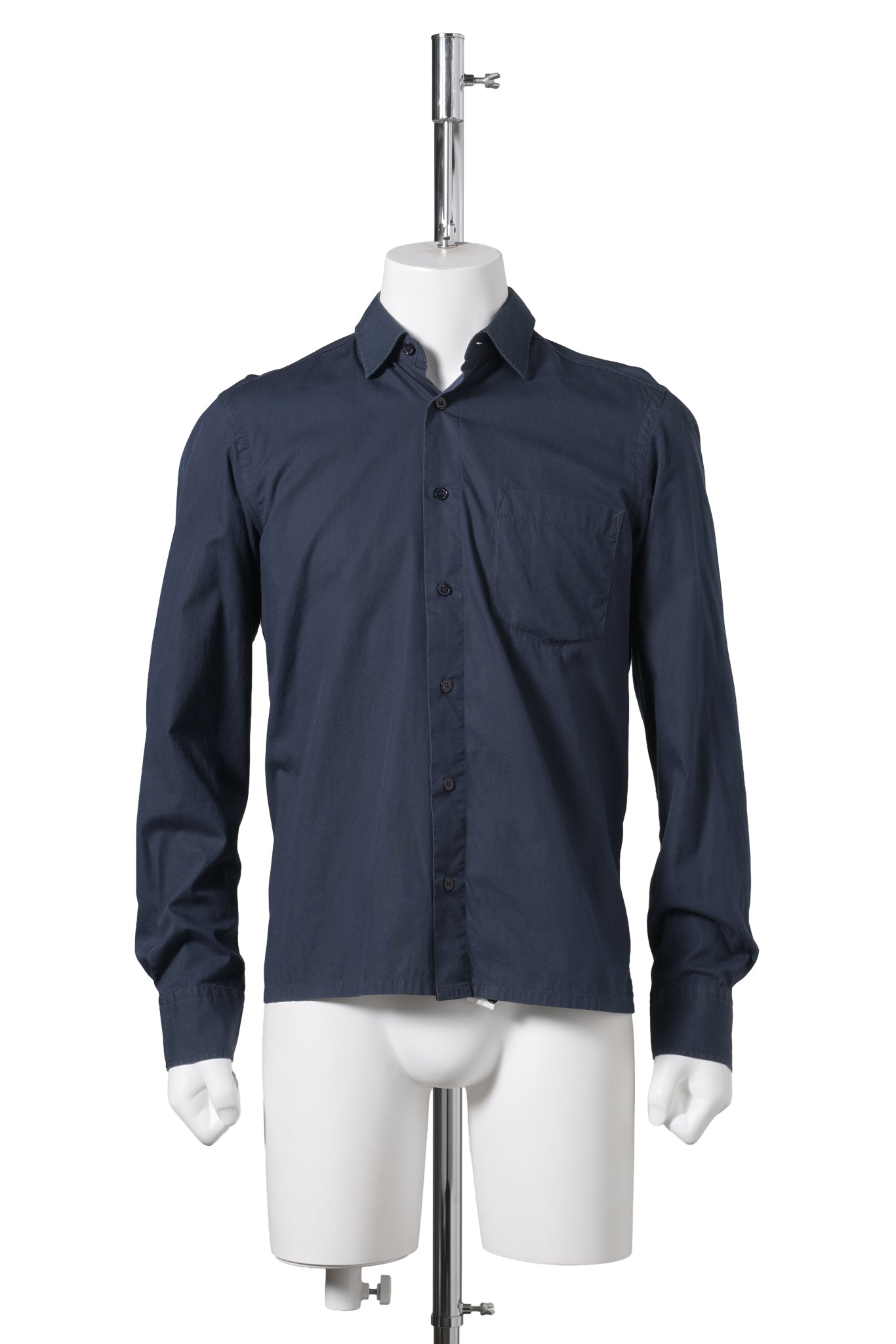 BACK ZIP SHIRT / NAVY