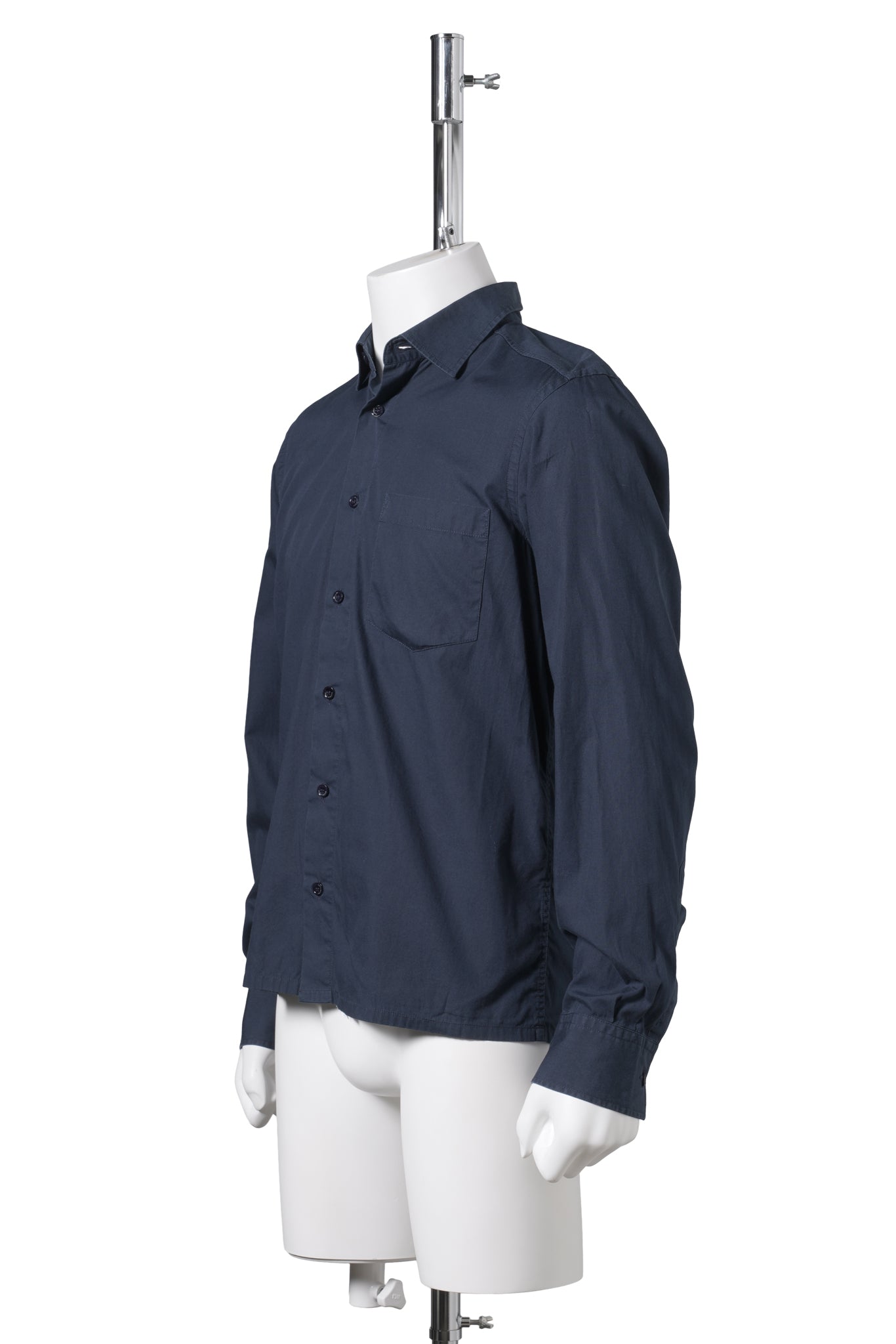 BACK ZIP SHIRT / NAVY