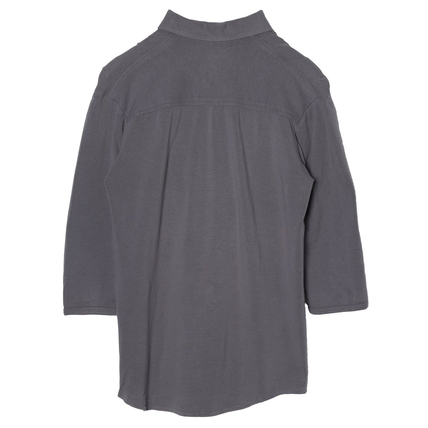 HALF SLEEVE POLO TOP / CHARCOAL GREY
