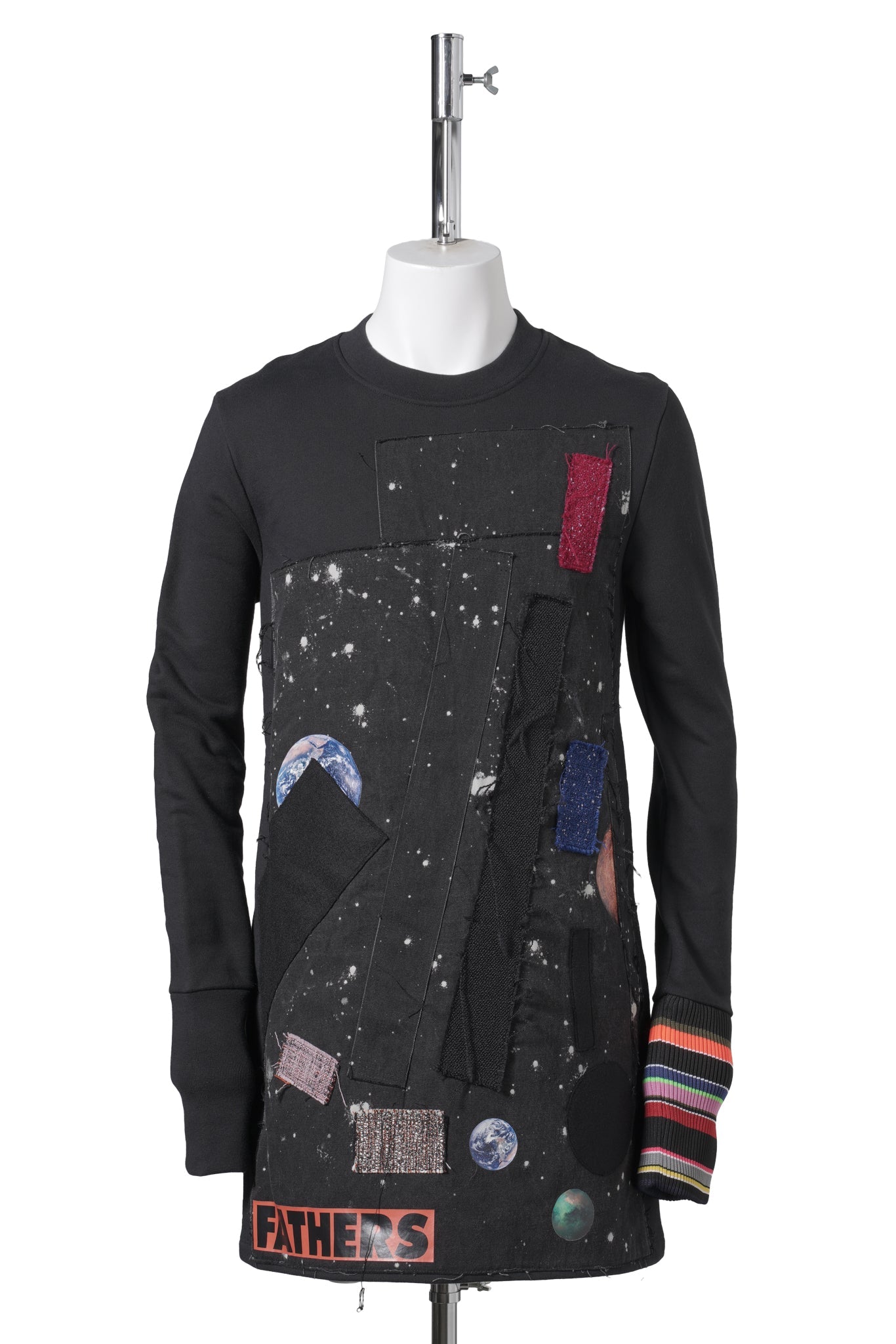 PATCHWORK SWEATSHIRT / BLACK