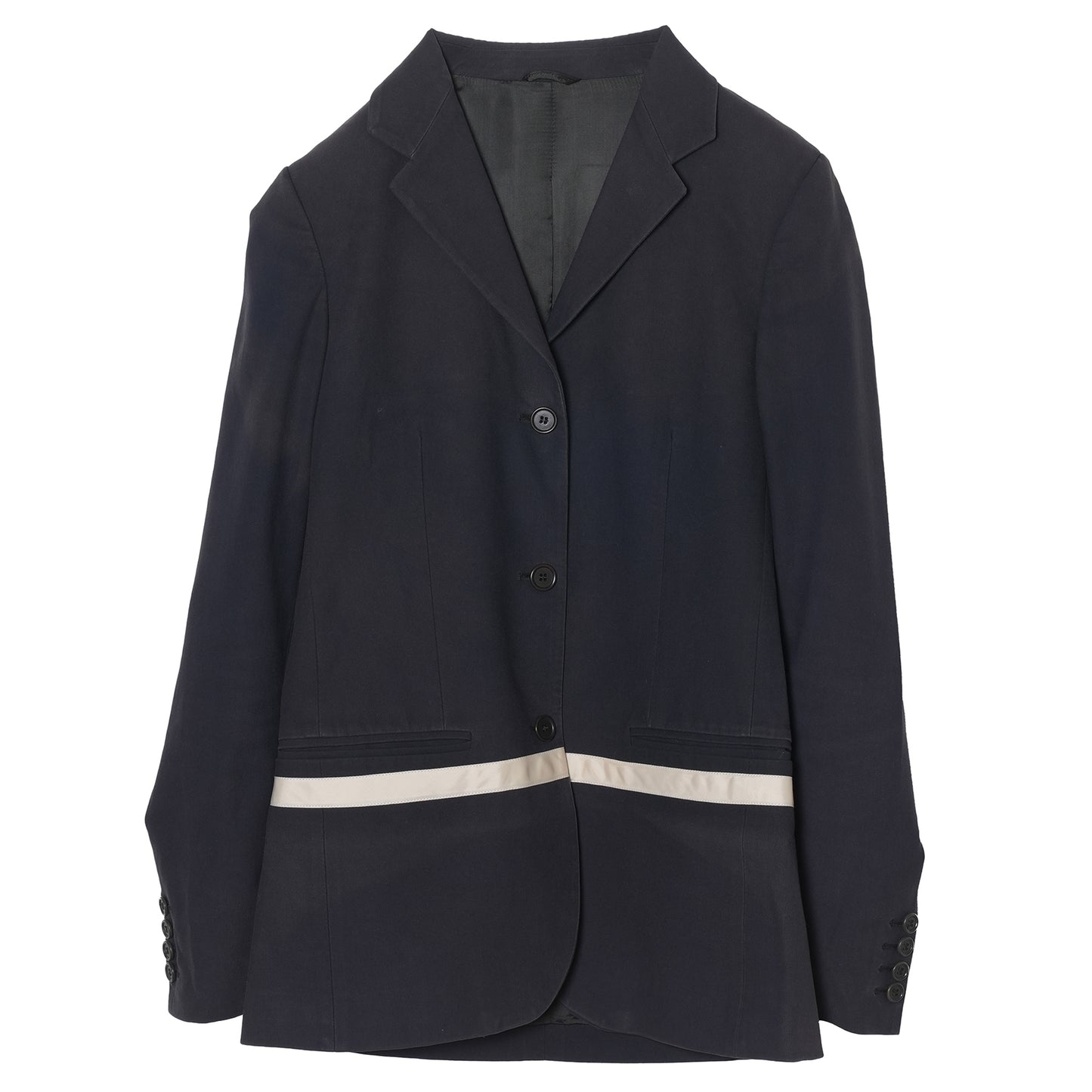 JACKET WITH A STRIPE / BLACK