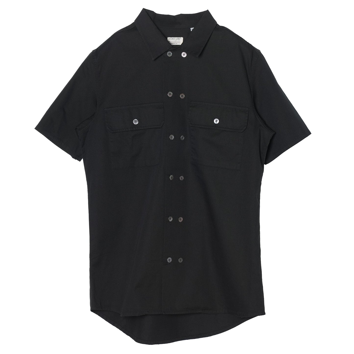 DOUBLE BUTTONED SHIRT / BLACK