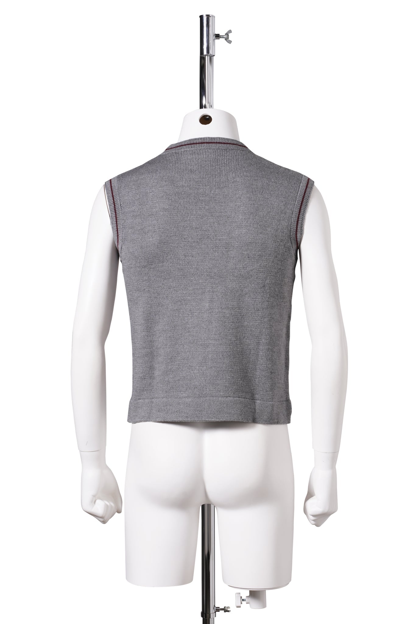 SLEEVELESS SWEATER / GREY