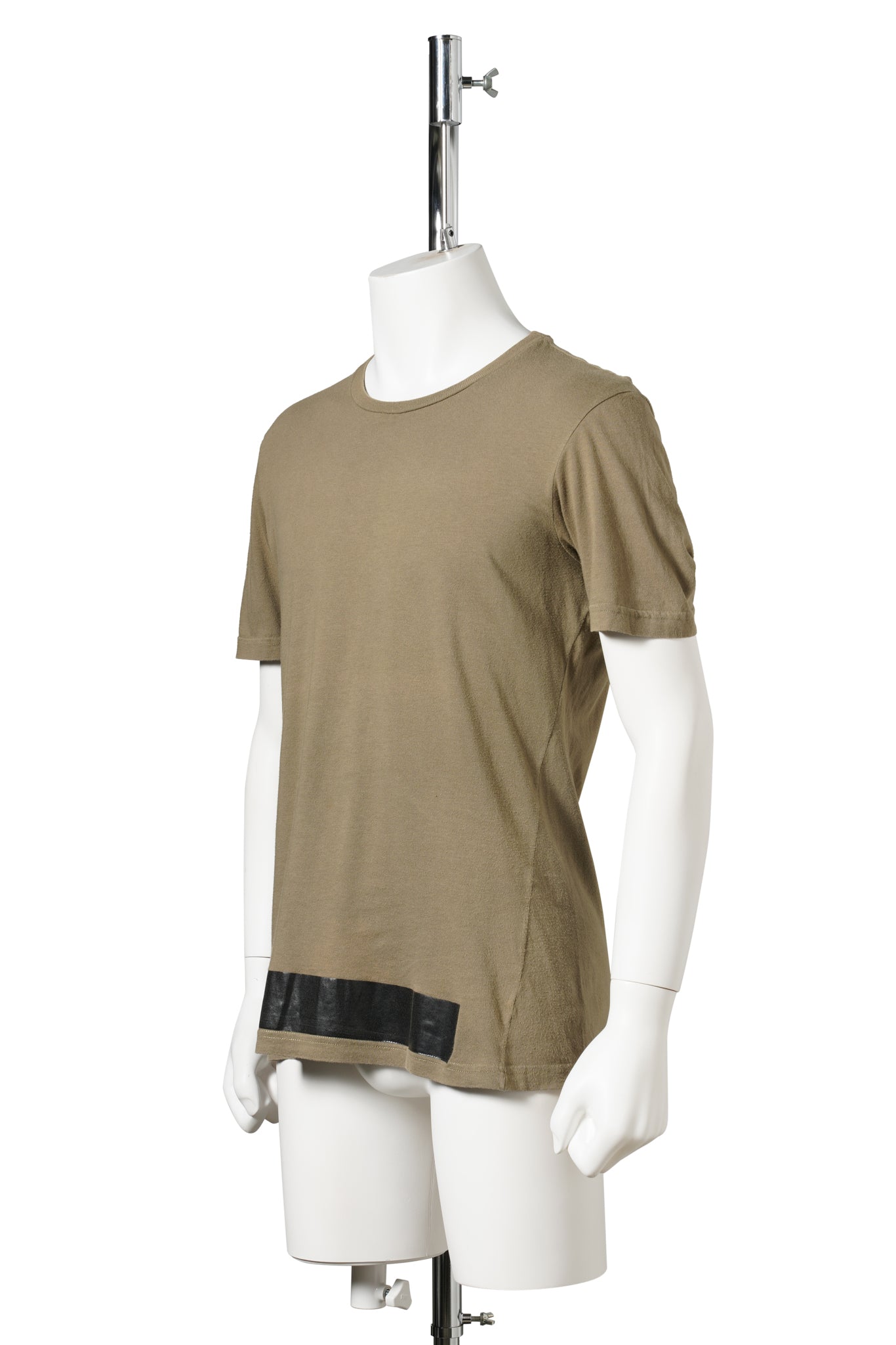 STRIPE PAINTED T-SHIRT / KHAKI