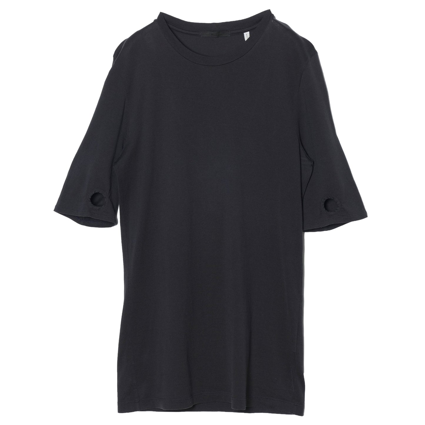 CUT OUT T-SHIRT / BLACK