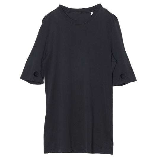 CUT OUT T-SHIRT / BLACK
