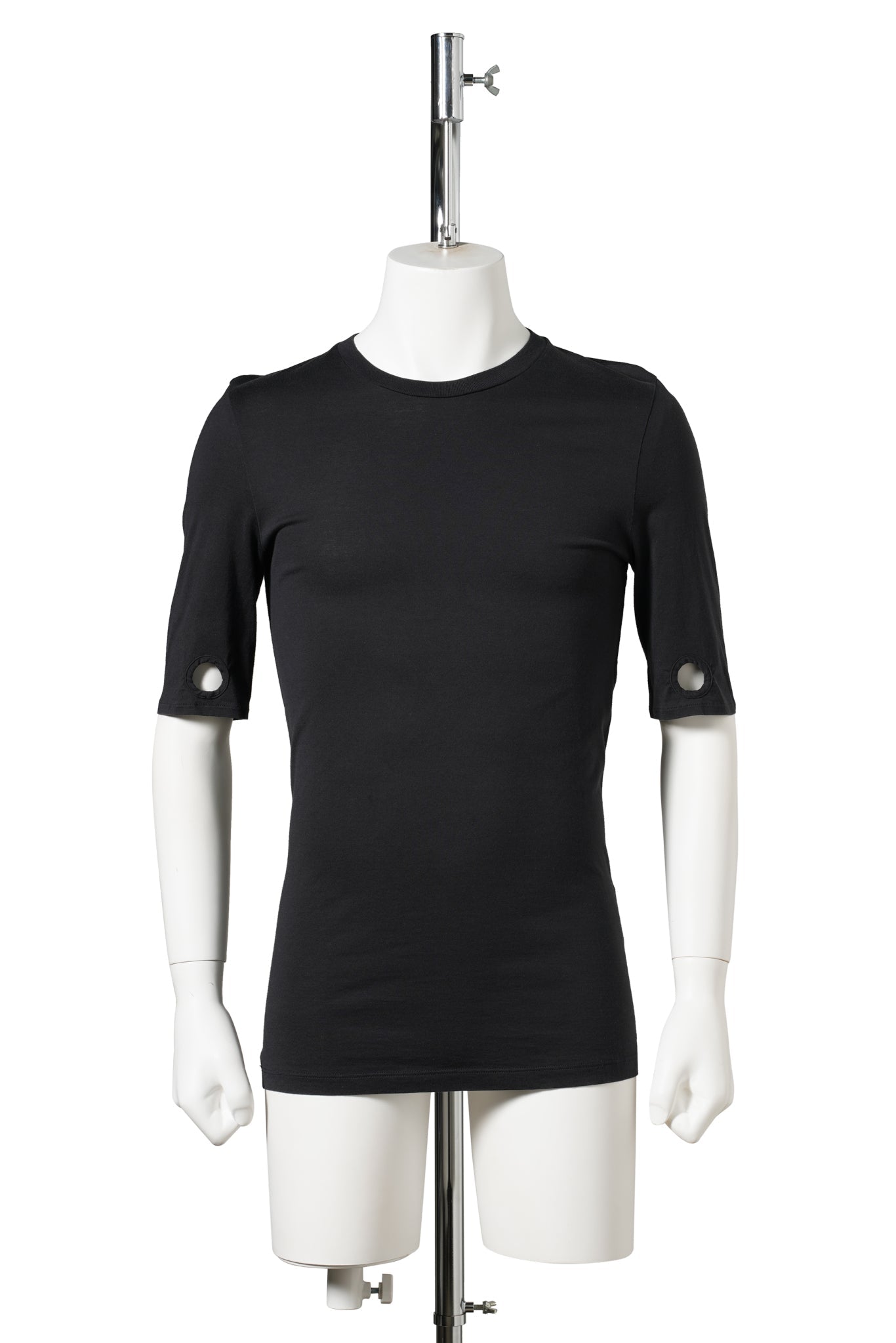 CUT OUT T-SHIRT / BLACK