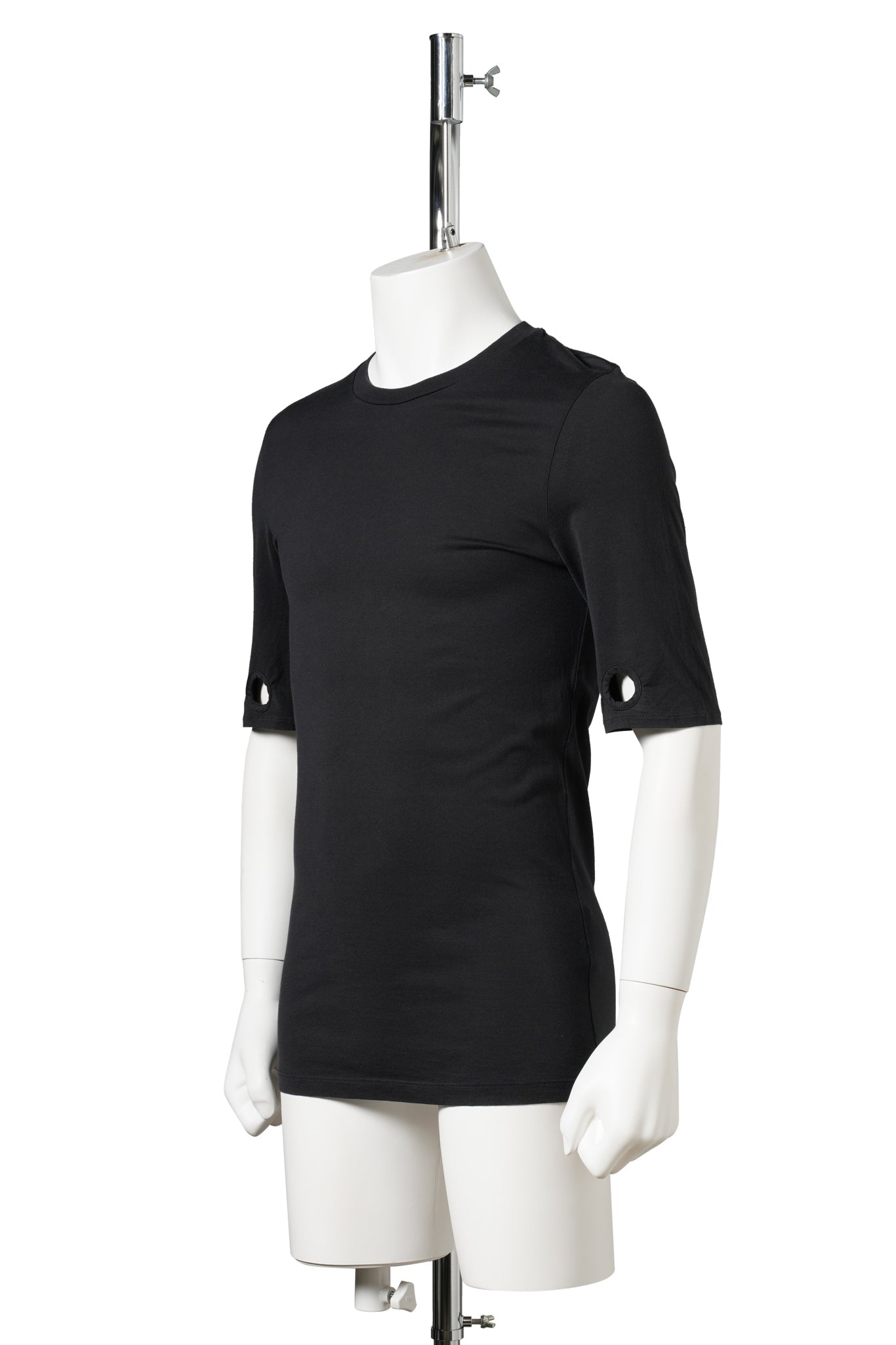 CUT OUT T-SHIRT / BLACK
