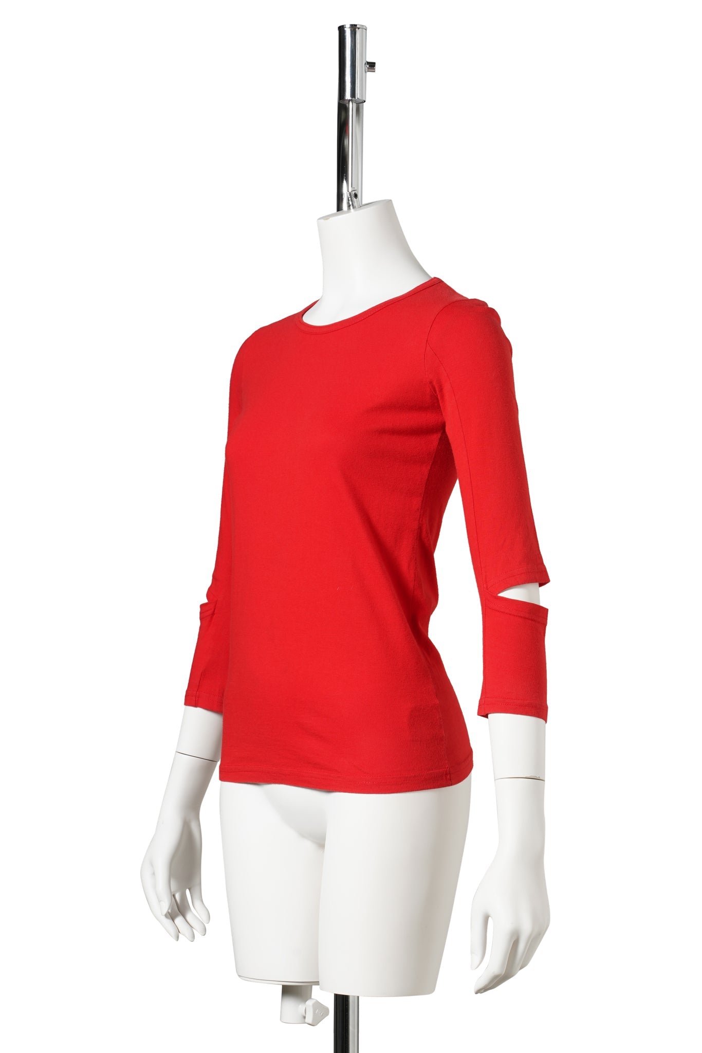 CUT OUT T-SHIRT / RED