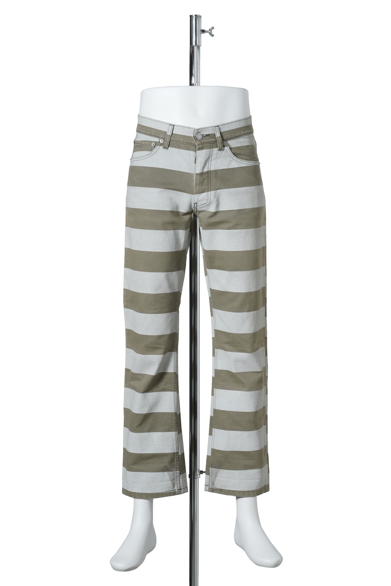 STRIPE PANTS / WHITE&KHAKI