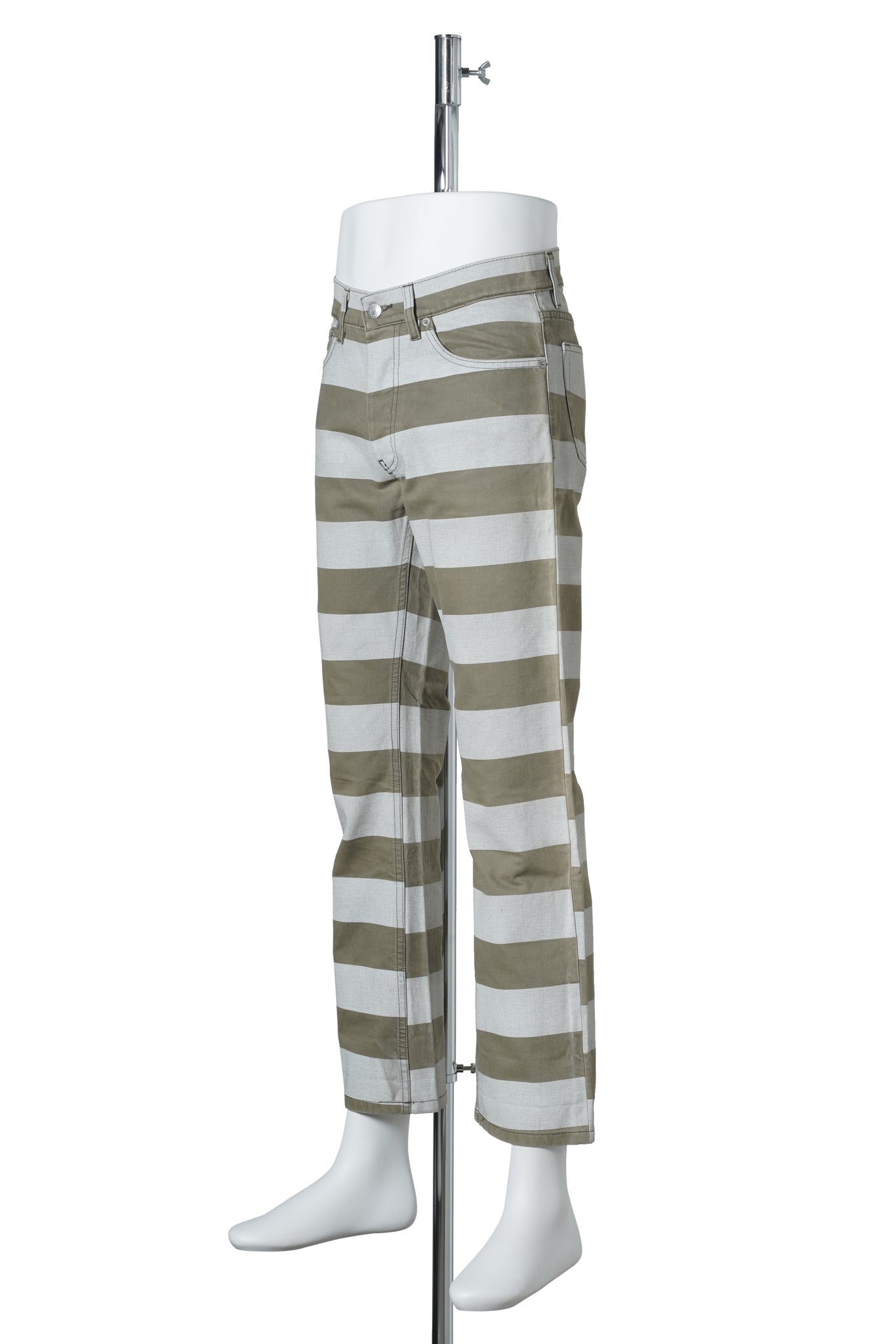 STRIPE PANTS / WHITE&KHAKI