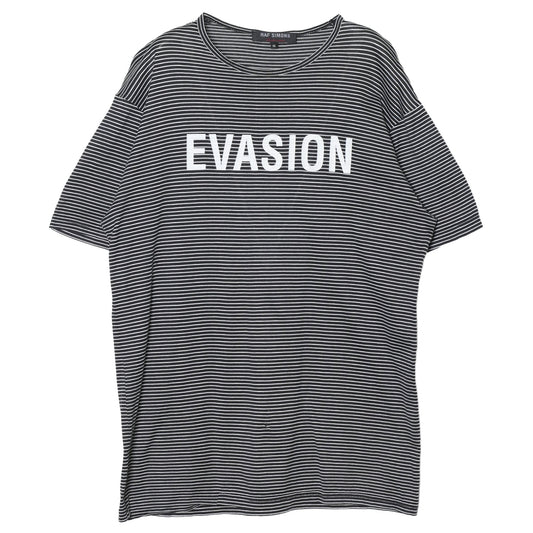 EVASION STRIPE T-SHIRT / BLACK&WHITE