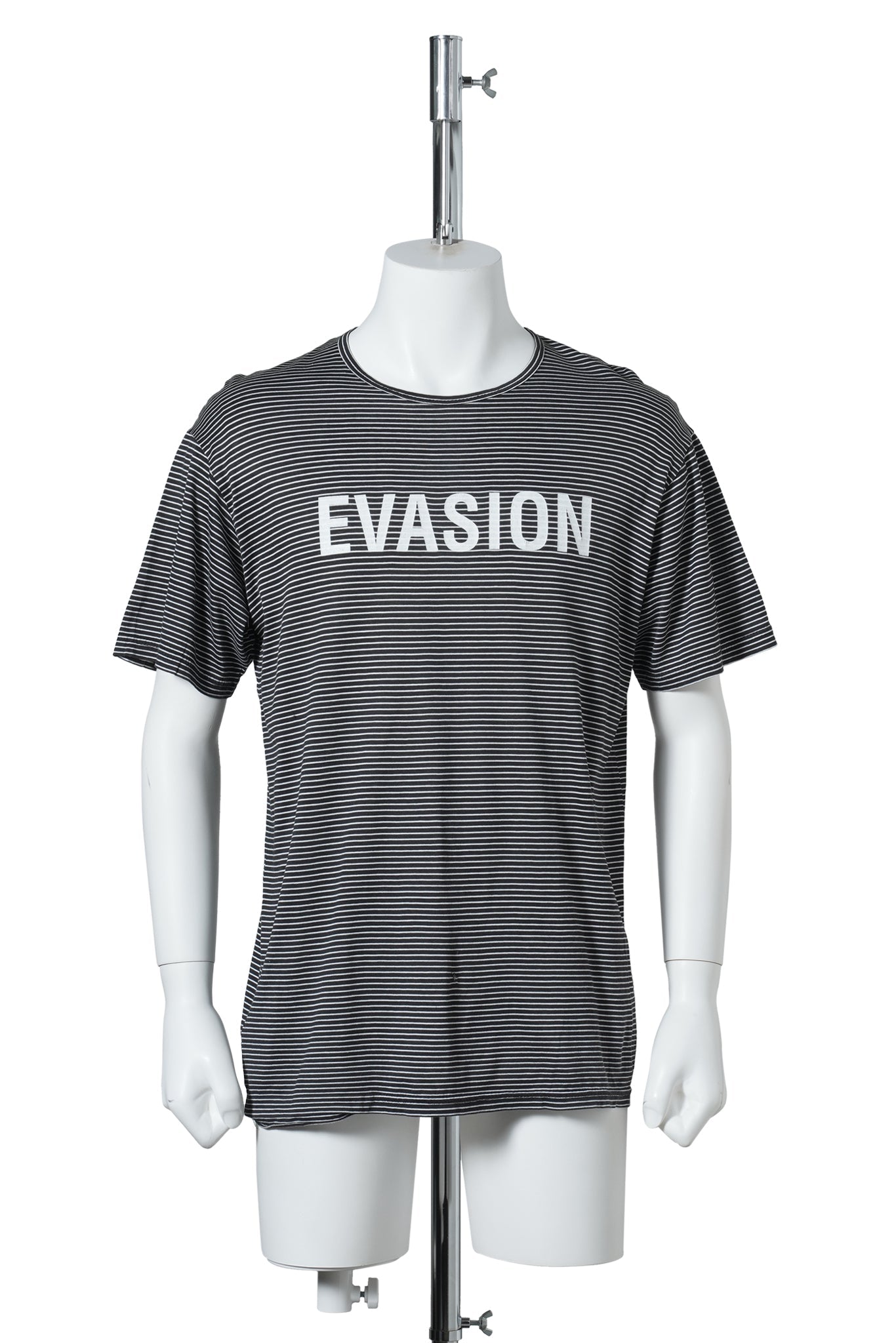 EVASION STRIPE T-SHIRT / BLACK&WHITE