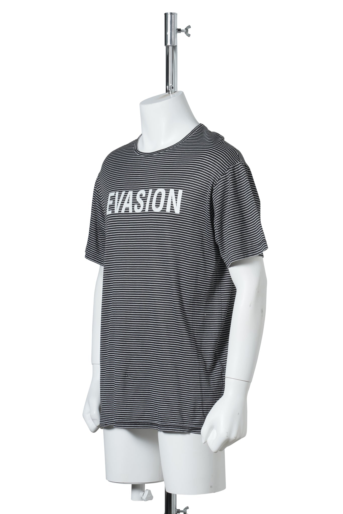 EVASION STRIPE T-SHIRT / BLACK&WHITE