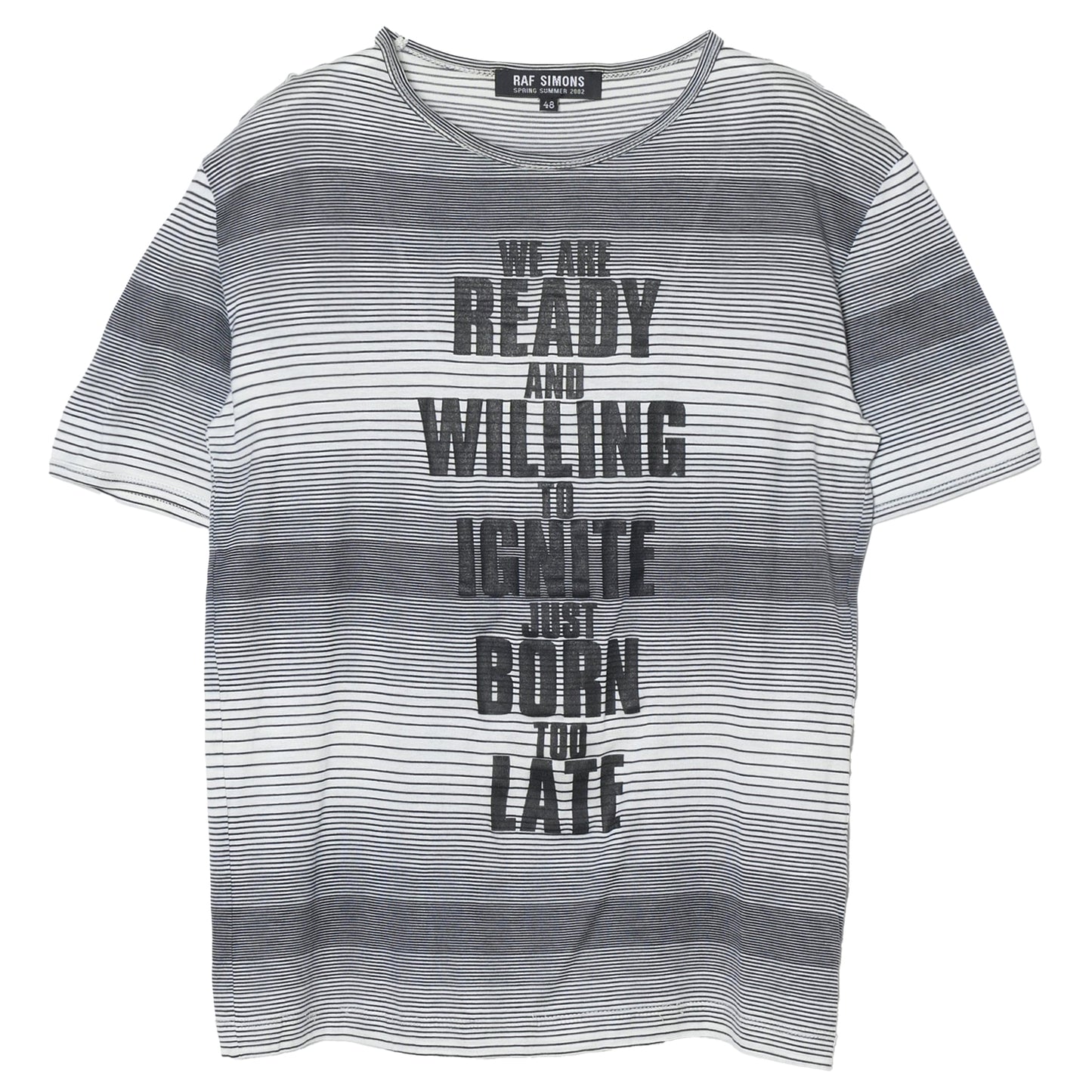 GRAPHIC STRIPE T-SHIRT / BLACK&WHITE