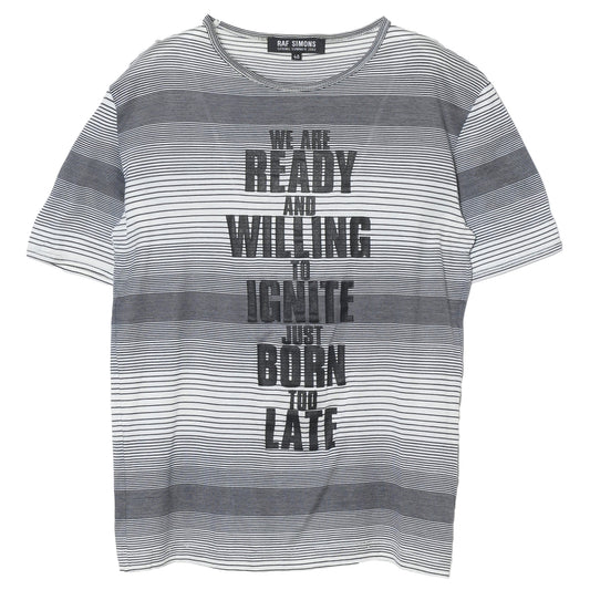 GRAPHIC STRIPE T-SHIRT / BLACK&WHITE