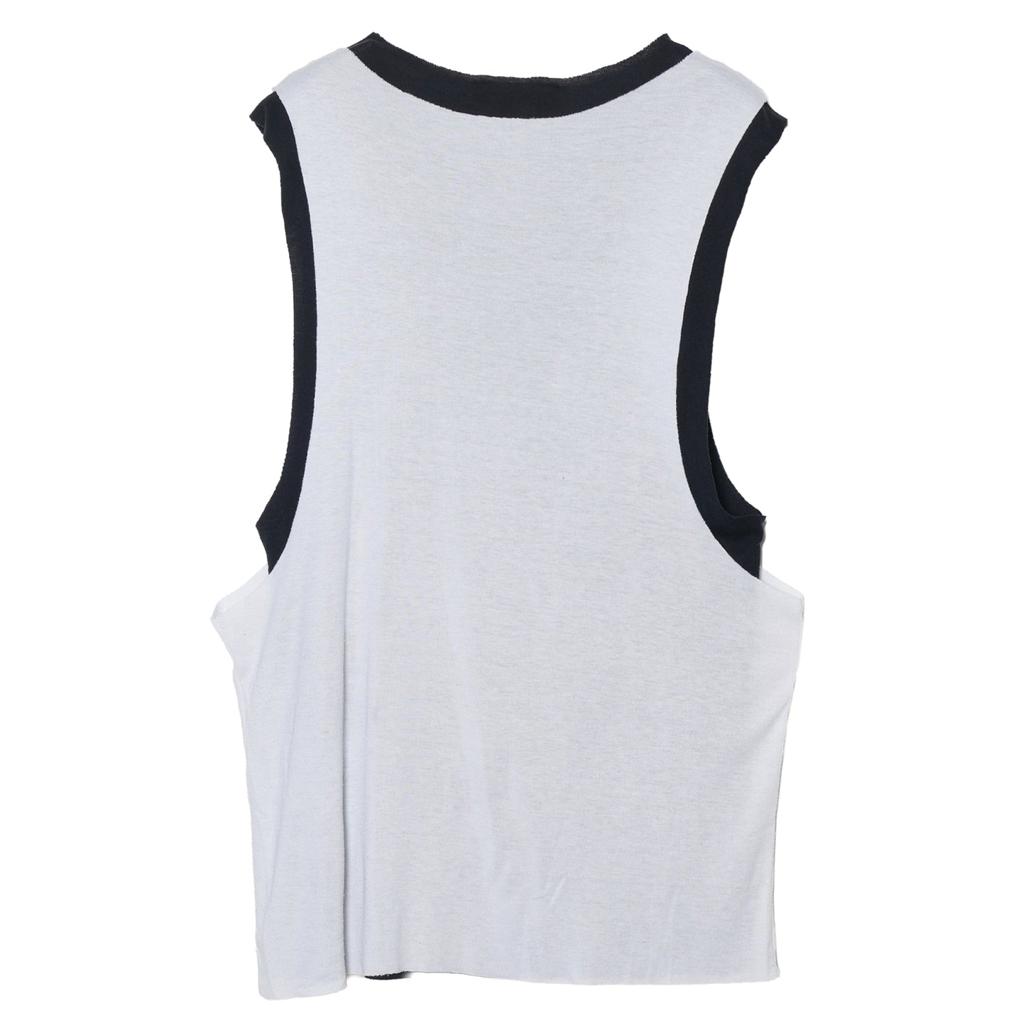 SLEEVELESS LAYERED TOP / BLACK&WHITE