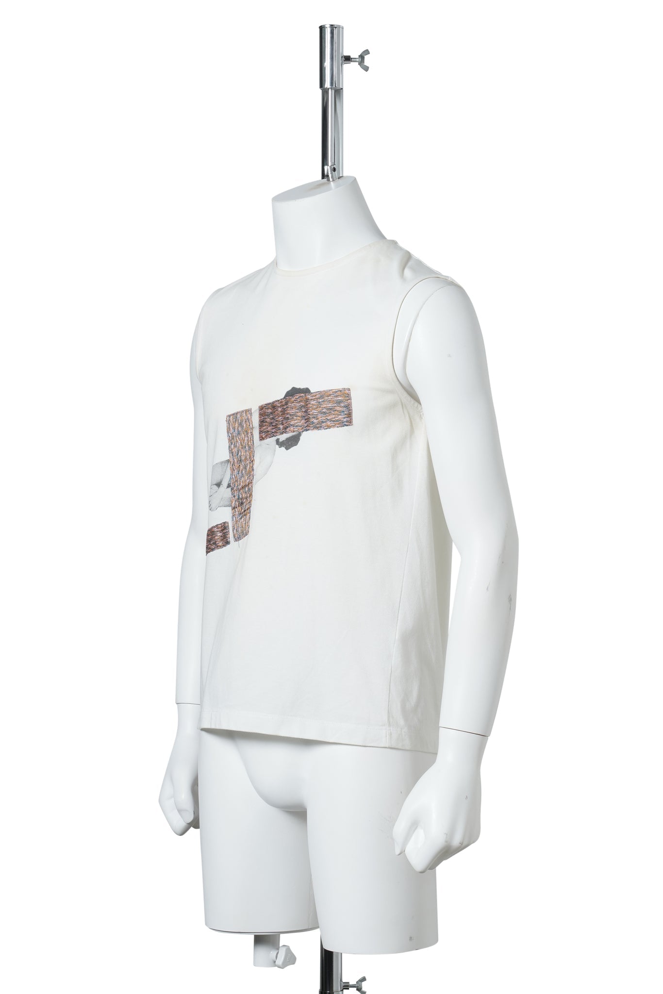 BACK ZIP SLEEVELESS TOP / WHITE